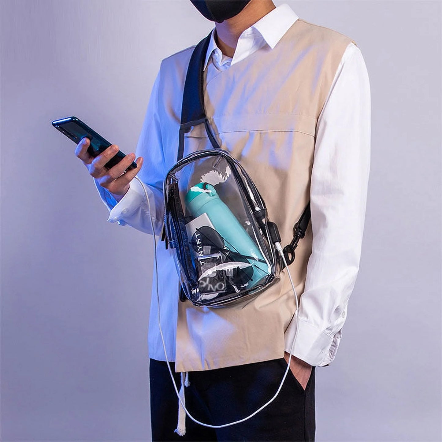 Tinyat Clear Sling Bag 