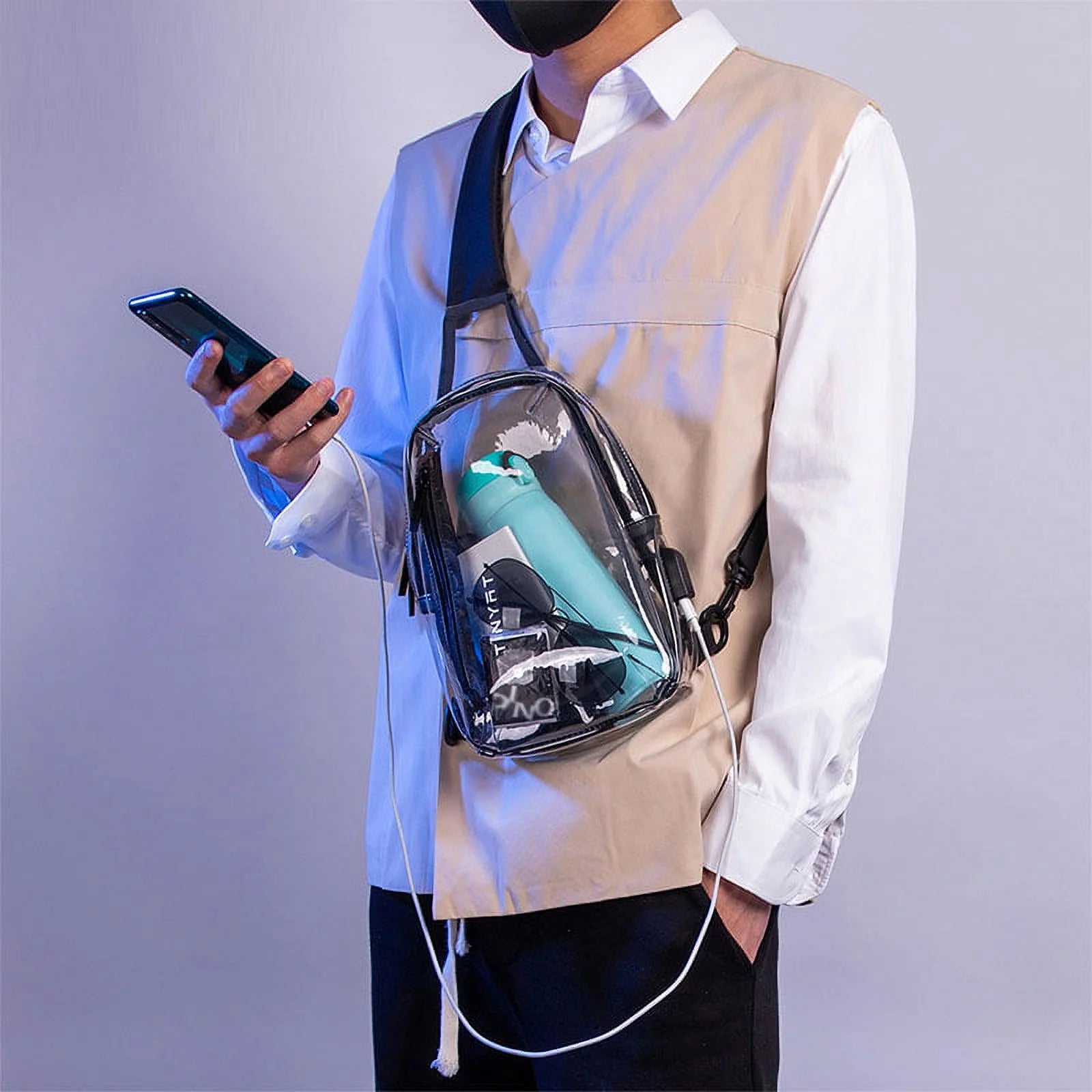 Tinyat Clear Sling Bag 