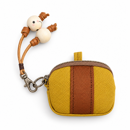 Handmade Mustard Yellow Case  for AirPods Pro 3 whit keychain