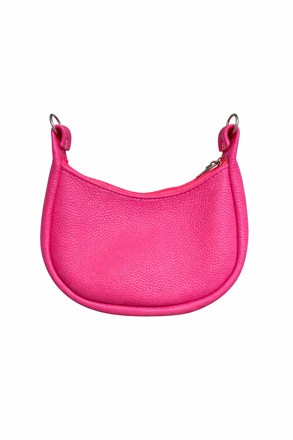 Pink Leather Shoulder Bag for women / Mini Hande Made Crossbody Purse
